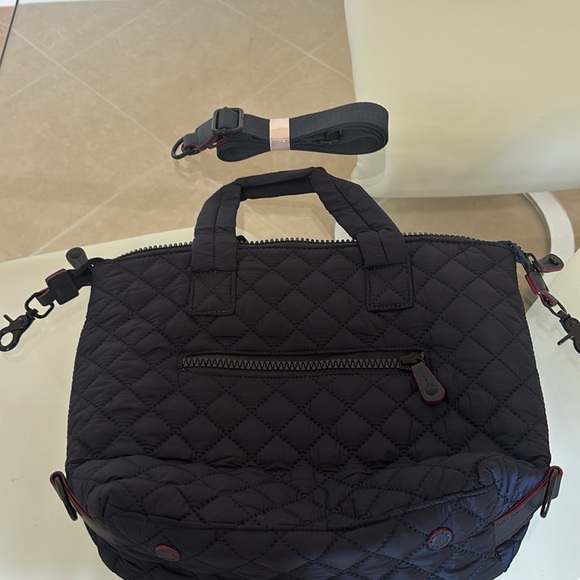 Wanda Nylon Navy Quilted Crossbody Bag - Picture 7 of 8
